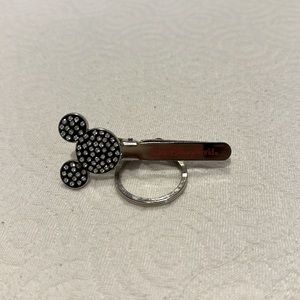 Walt Disney World clip and key ring holder with rhinestones